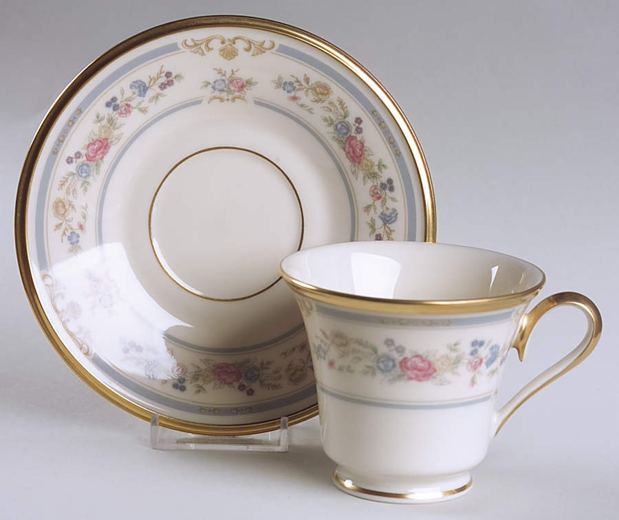 Raleigh Footed Cup & Saucer Set by Lenox-1