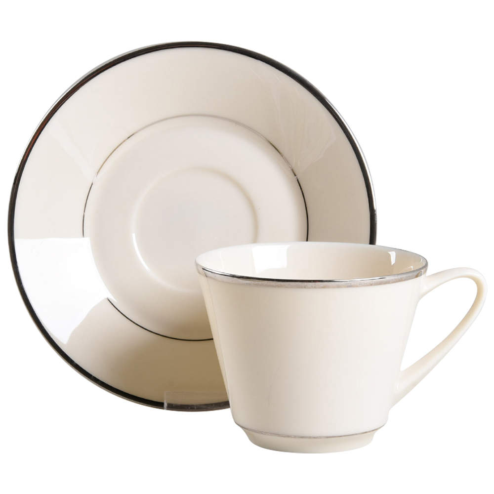 Rapture Flat Cup & Saucer Set by Lenox-1