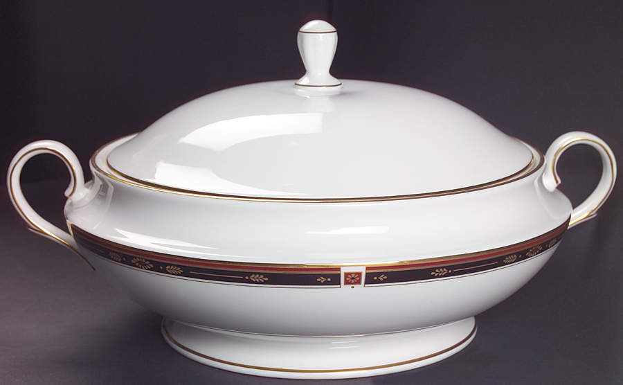 Regency Black Round Covered Vegetable by Lenox-1