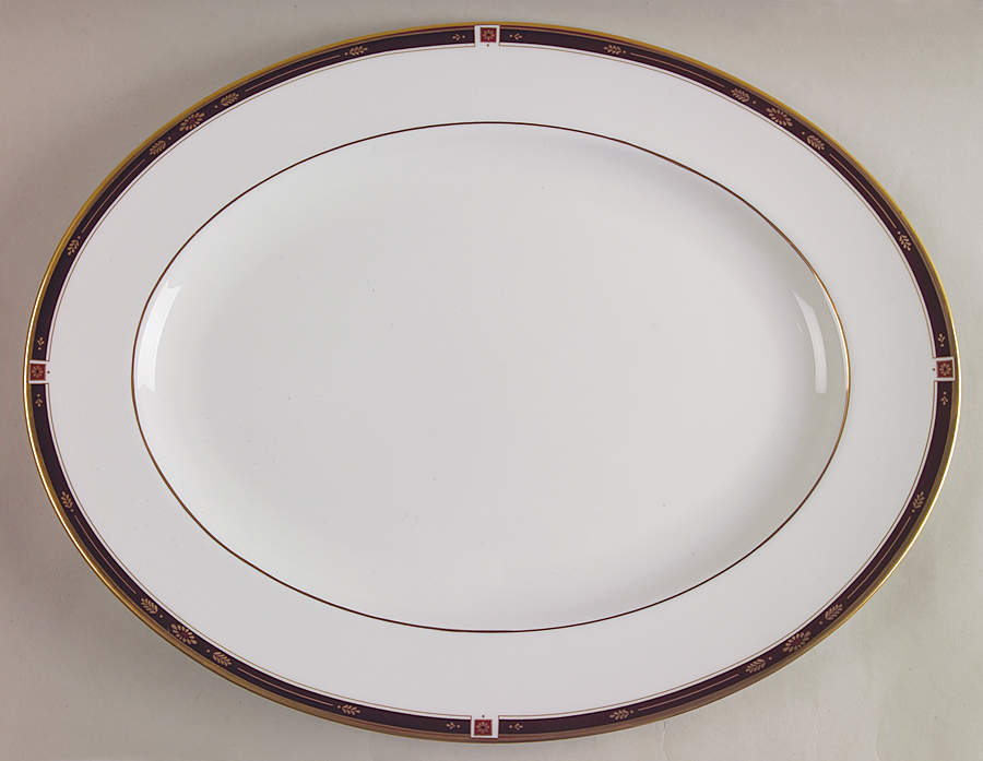 Regency Black 16" Oval Serving Platter by Lenox-1
