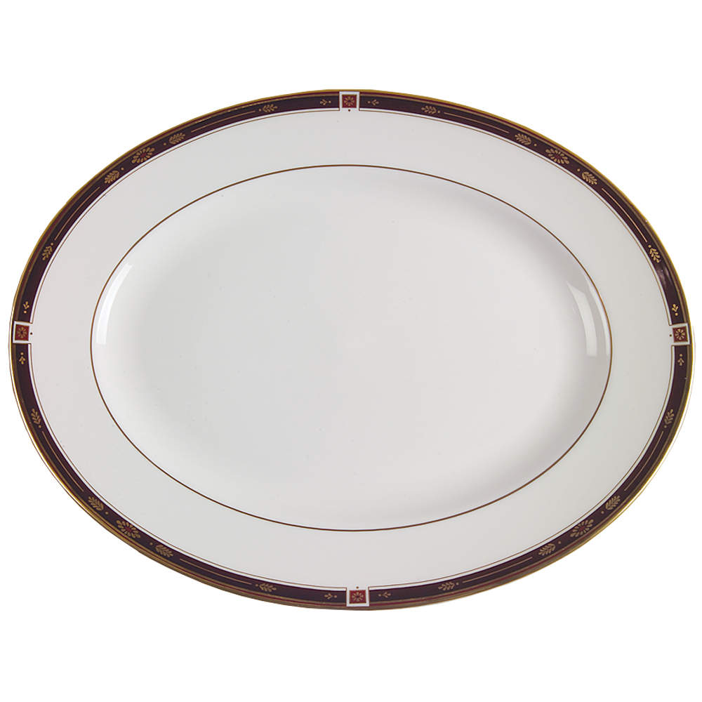 Regency Black 13" Oval Serving Platter by Lenox-1