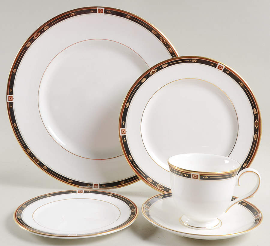 Regency Black 5 Piece Place Setting by Lenox-1