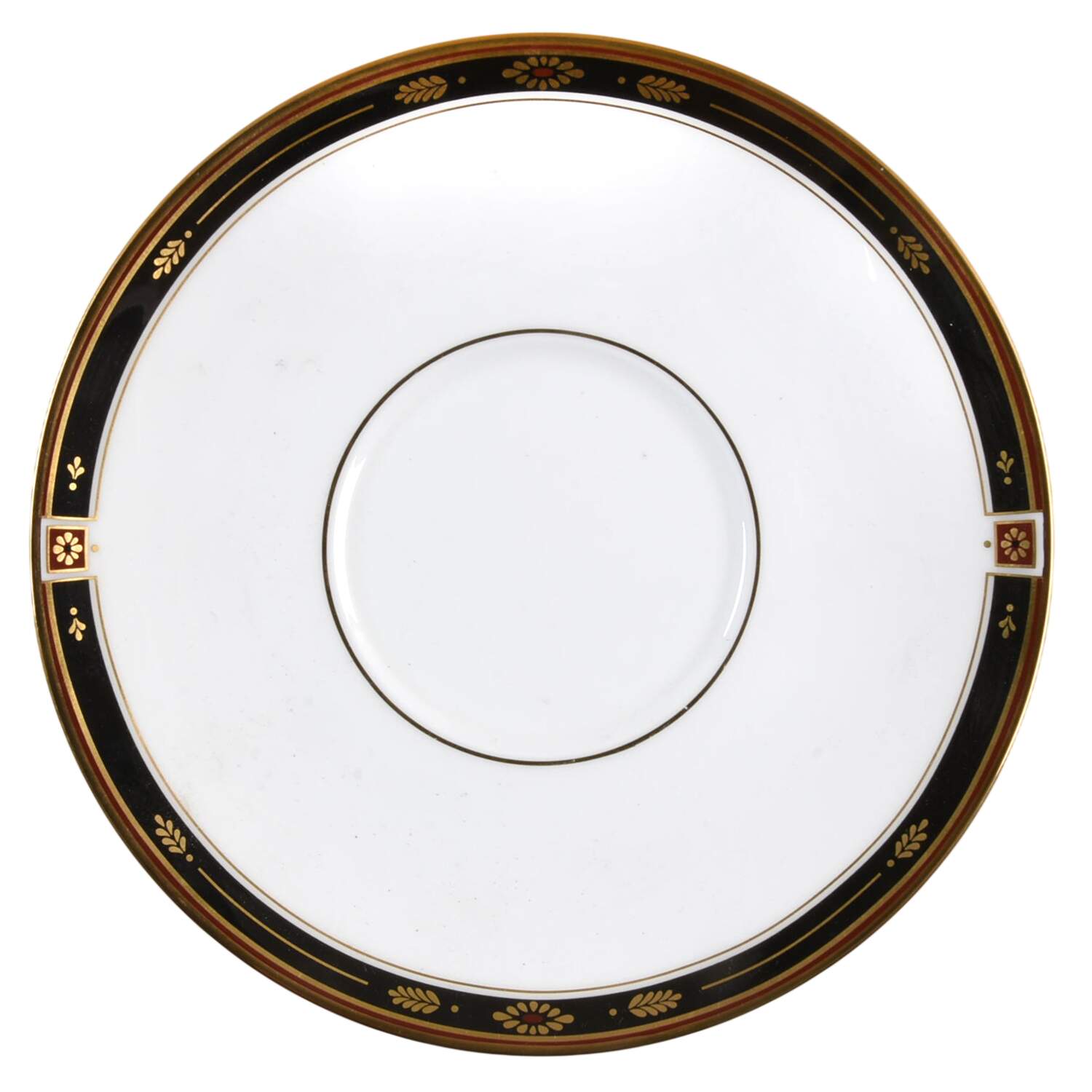 Regency Black Saucer for Cream Soup Bowl by Lenox-1