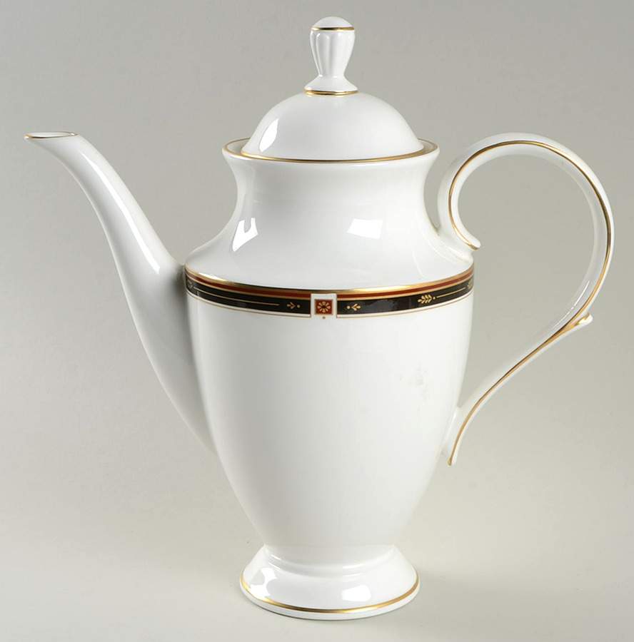 Regency Black Coffee Pot & Lid by Lenox-1