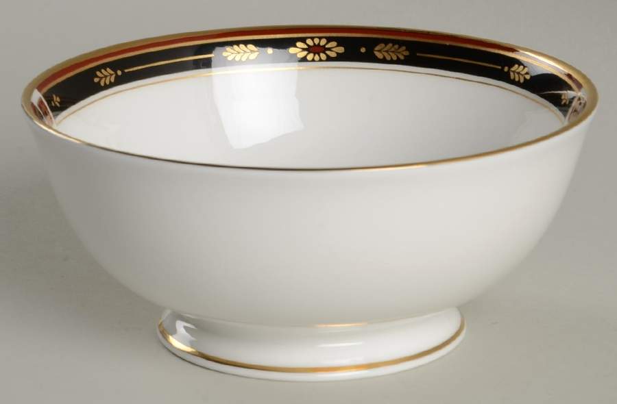 Regency Black Fruit/Dessert (Sauce) Bowl by Lenox-1