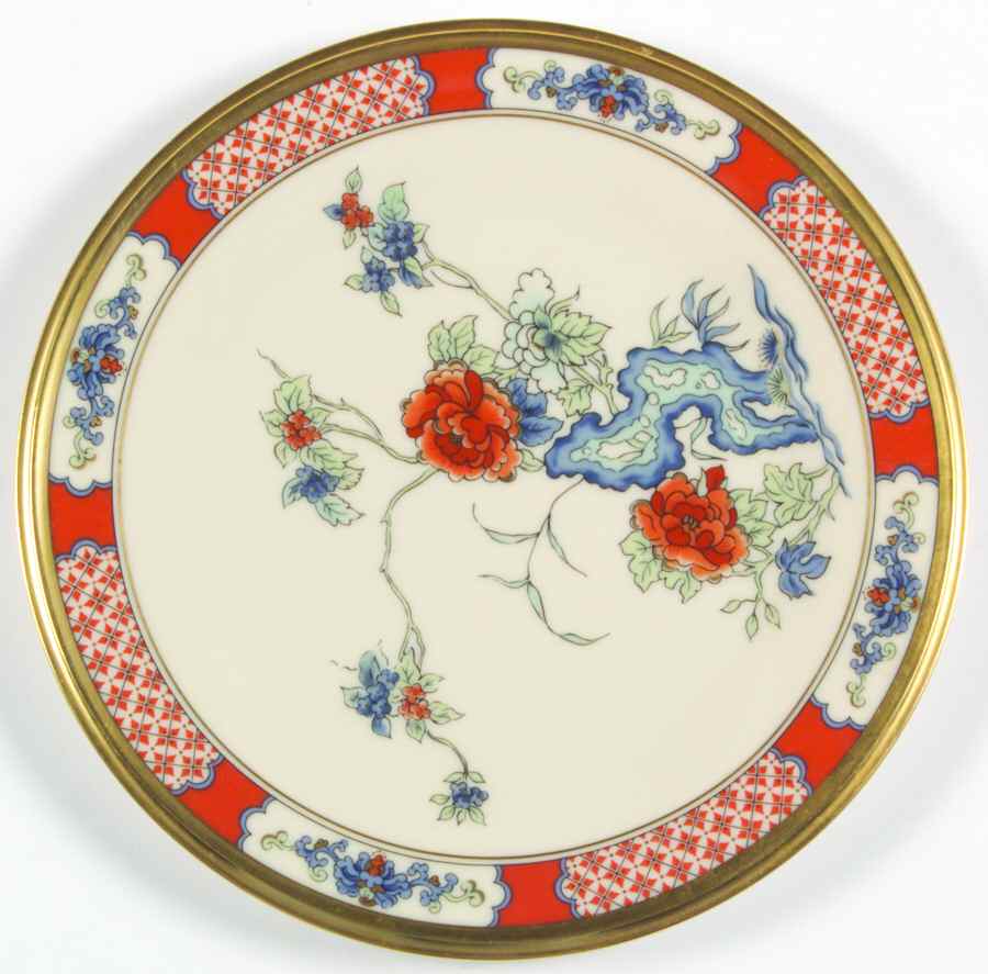 Red Lacquer Salad Plate by Lenox-1