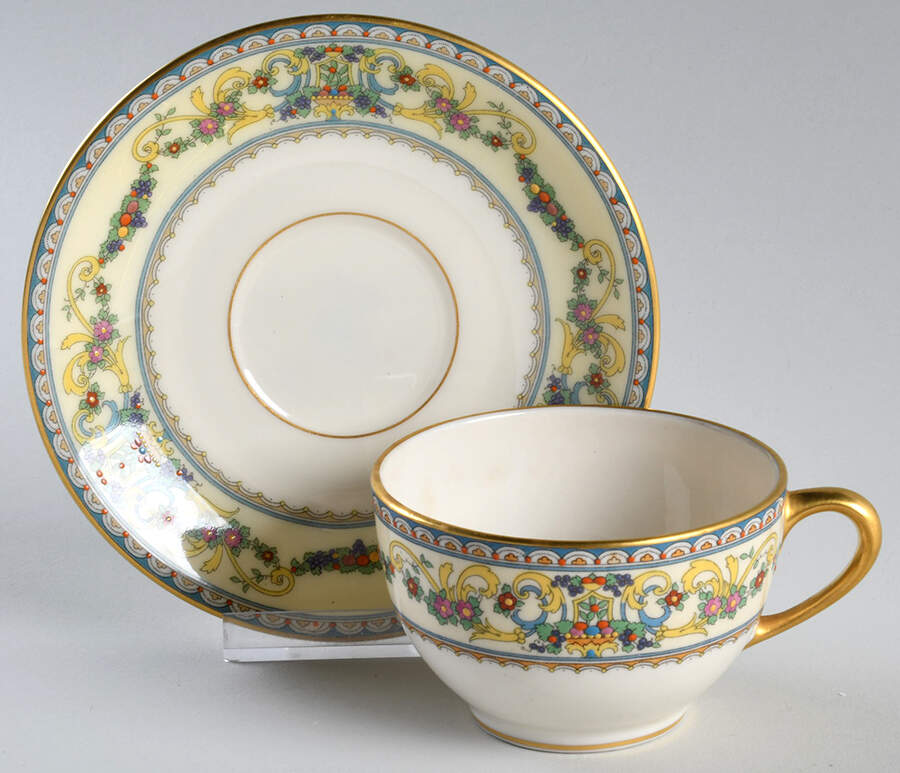 Renaissance Flat Cup & Saucer Set by Lenox-1