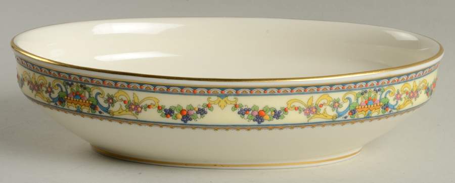 Renaissance 9" Oval Vegetable Bowl by Lenox-1