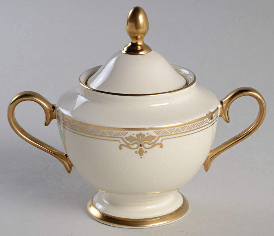 Republic 1999 Shape Sugar Bowl & Lid by Lenox-1