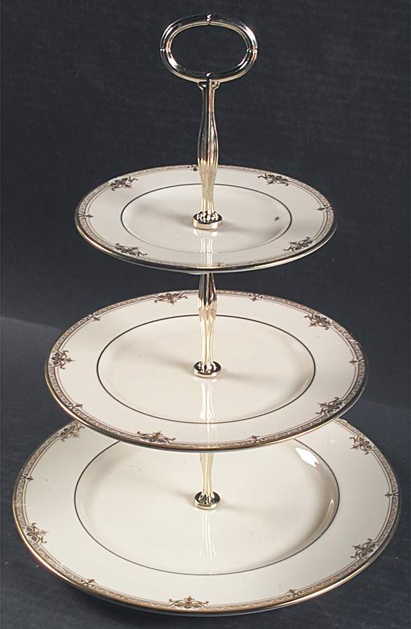 Republic 13 7/8"-14 1/4" 3-Tiered Serving Tray(DP,SP,BB) HC by Lenox-1