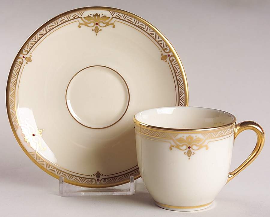 Republic Flat Demitasse Cup & Saucer Set by Lenox-1