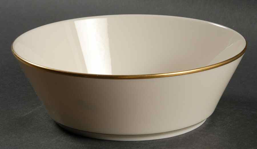 Reverie (Gold Trim) 7" Round Vegetable Bowl by Lenox-1