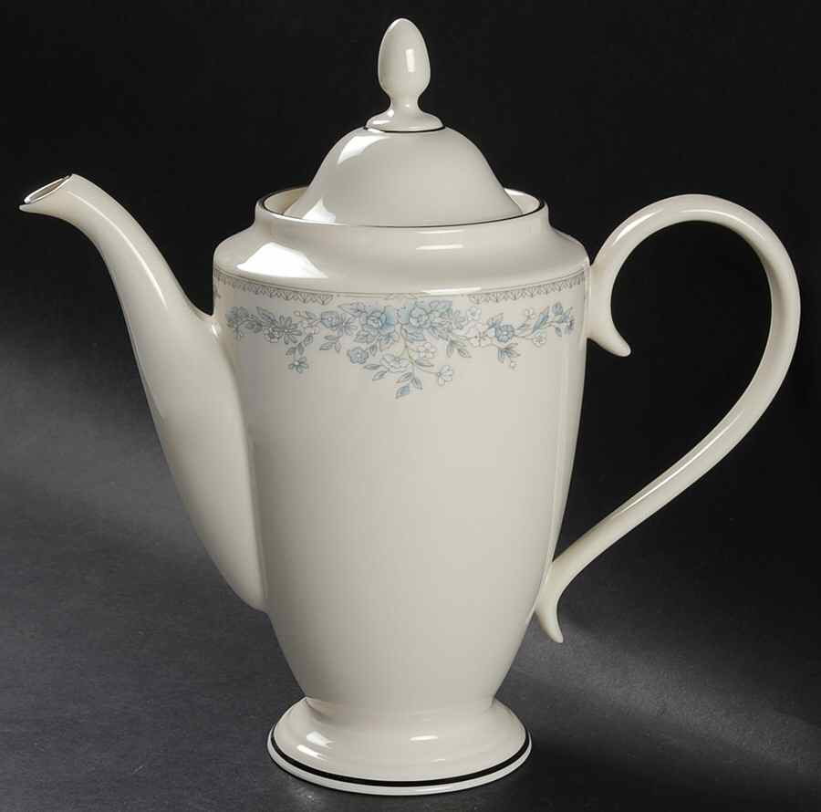 Reverie (Platinum Trim) Tea/Coffee Pot & Lid by Lenox-1