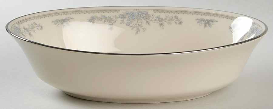 Reverie (Platinum Trim) 9" Oval Vegetable Bowl by Lenox-1