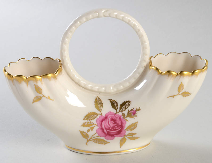 Rhodora Flower Holder w/Center Handle by Lenox-1