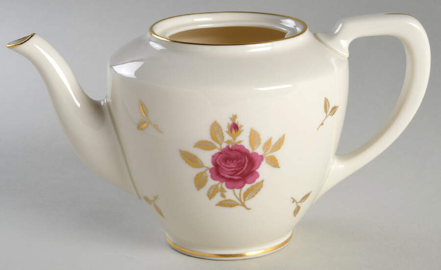 Rhodora Shape 1961 Teapot No Lid by Lenox-1