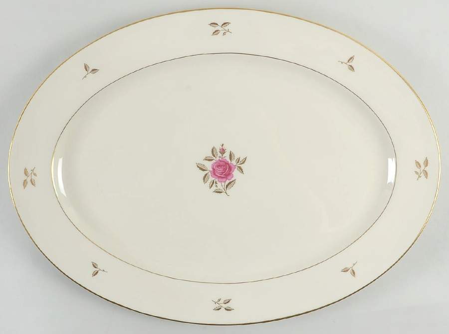 Rhodora 18" Oval Serving Platter by Lenox-1