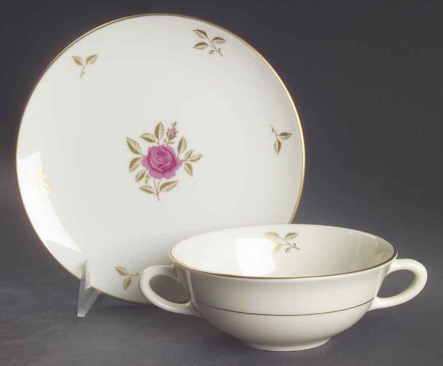 Rhodora Flat Cream Soup & Saucer Set by Lenox-1
