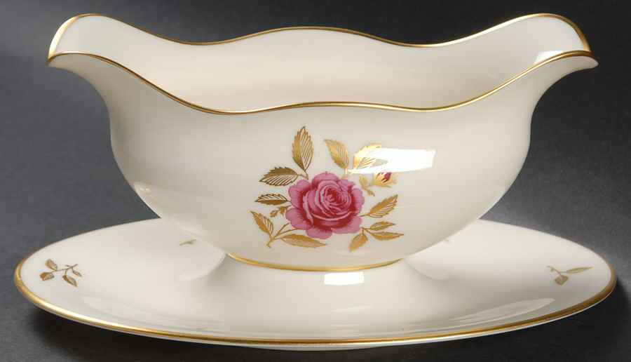 Rhodora Gravy Boat with Attached Underplate by Lenox-1