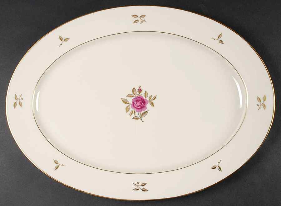 Rhodora 16" Oval Serving Platter by Lenox-1