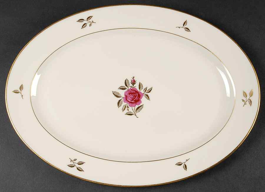 Rhodora 13" Oval Serving Platter by Lenox-1