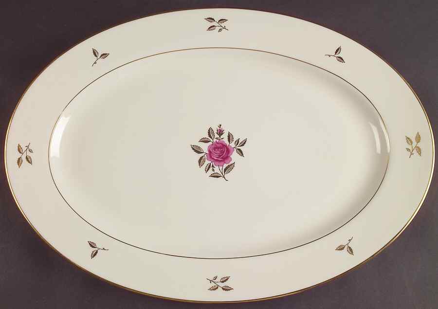 Rhodora 16" Oval Serving Platter by Lenox-1