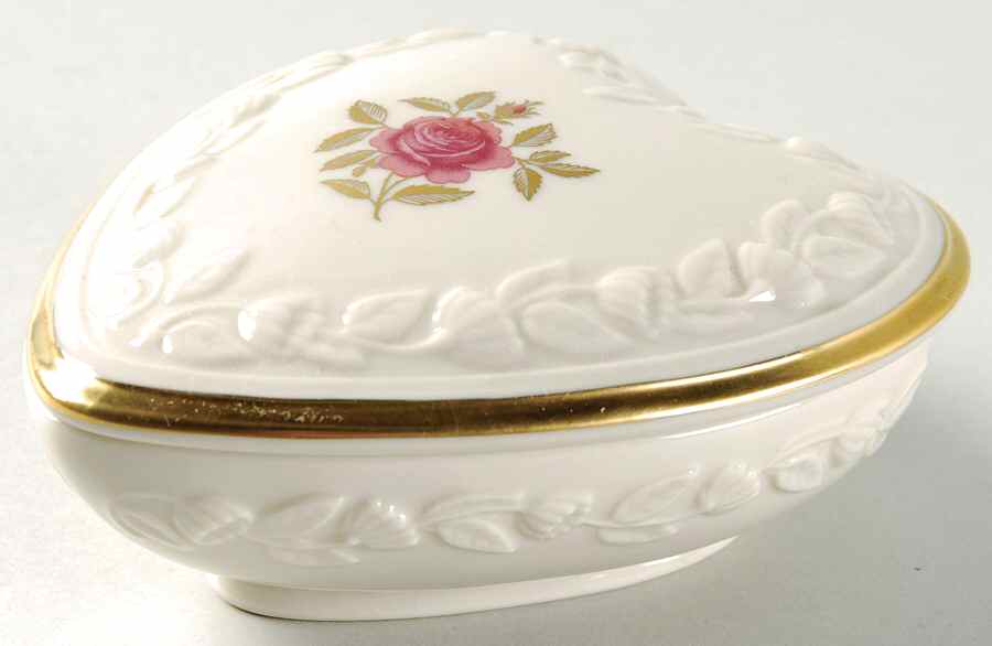 Rhodora Heart Shape Box & Lid by Lenox-1