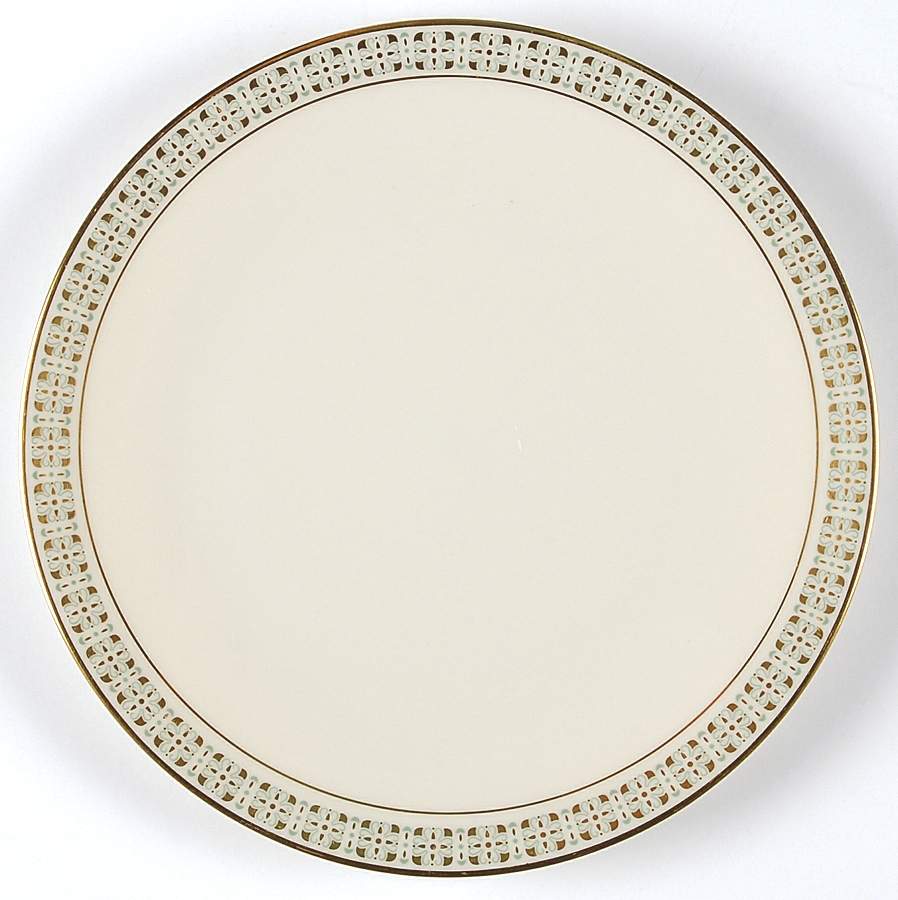 Rhythm (Turquoise & Gold) Salad Plate by Lenox-1