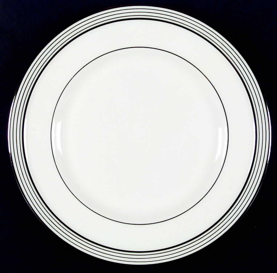 Rhythm White Dinner Plate by Lenox-1