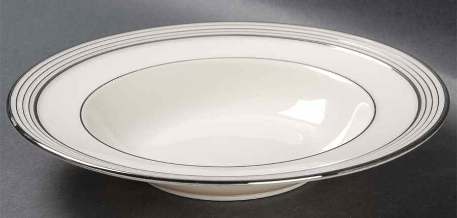 Rhythm White Rim Soup Bowl by Lenox-1