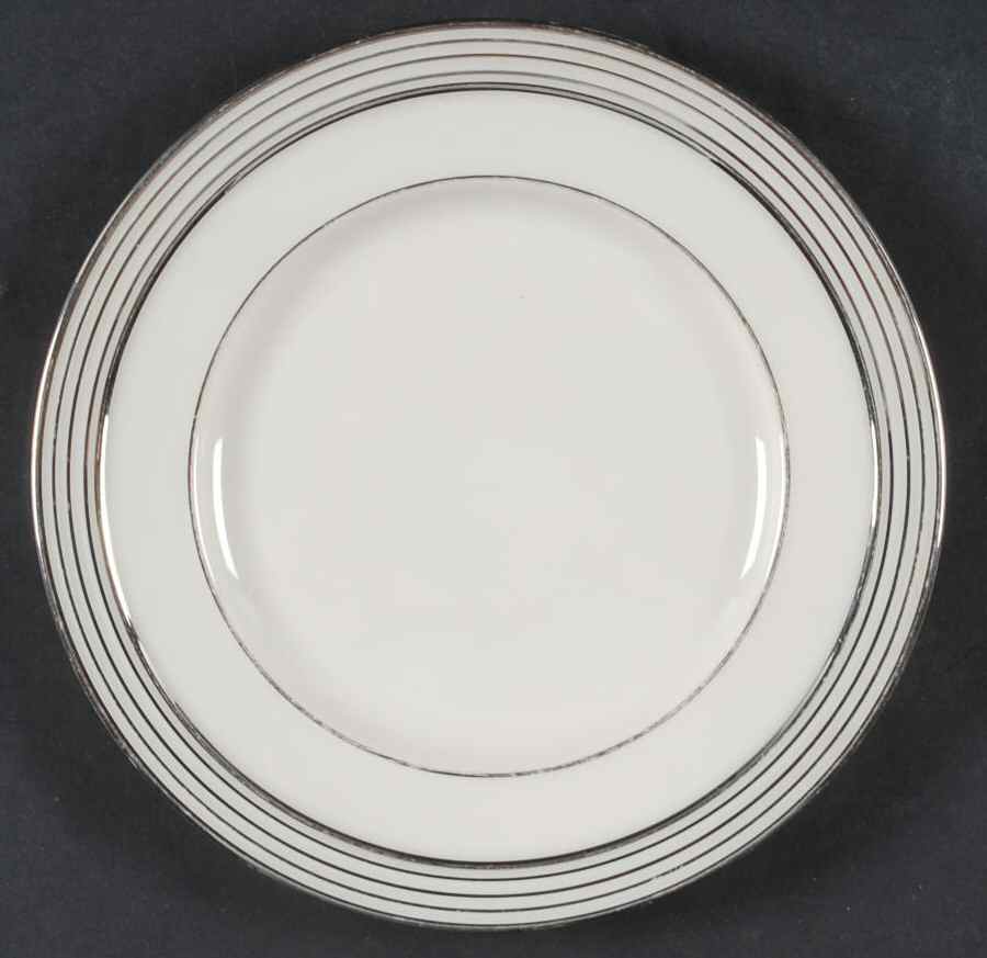 Rhythm White Salad Plate by Lenox-1