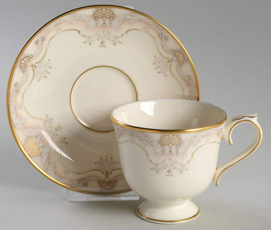 Richelieu Court Footed Cup & Saucer Set by Lenox-1