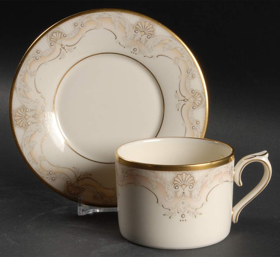 Richelieu Court Flat Cup & Saucer Set by Lenox-1