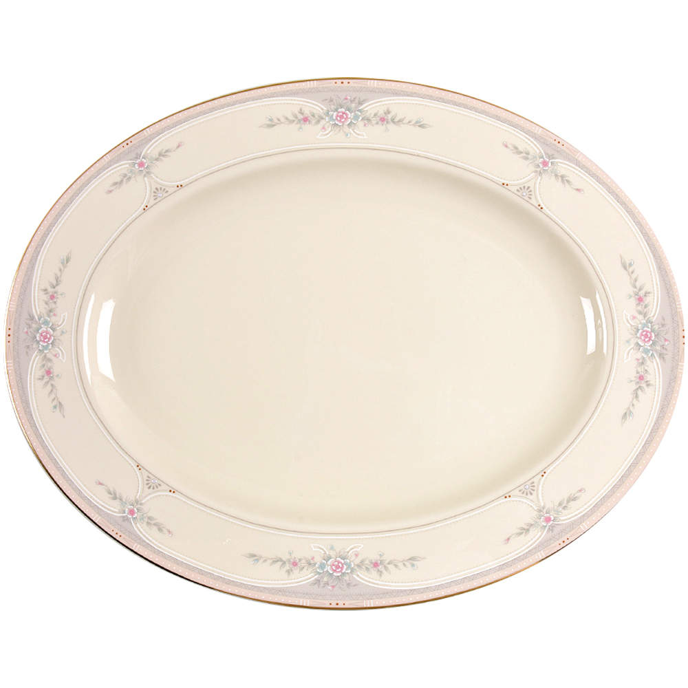 Riverdale 15" Oval Serving Platter by Lenox-1