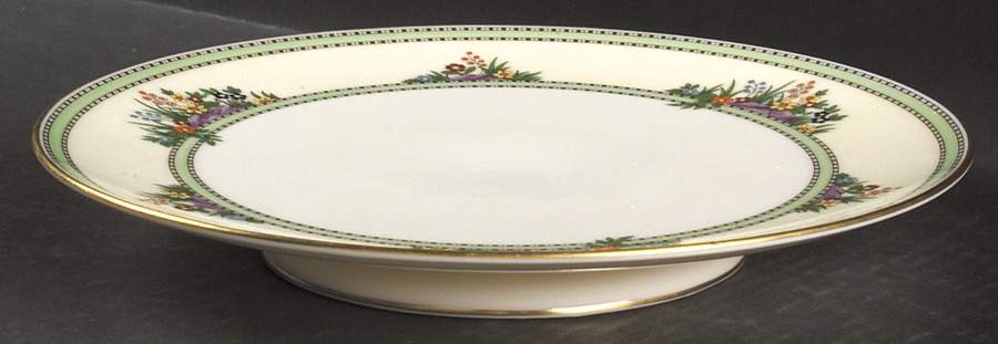 Rock Garden Large Footed Sandwich Plate by Lenox-1