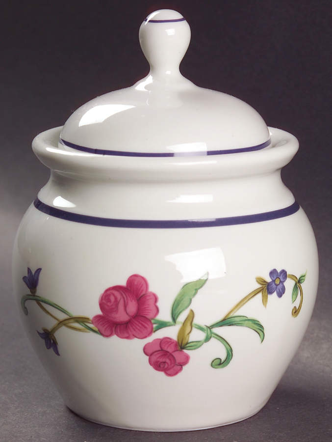 Rose Garden Sugar Bowl & Lid by Lenox-1