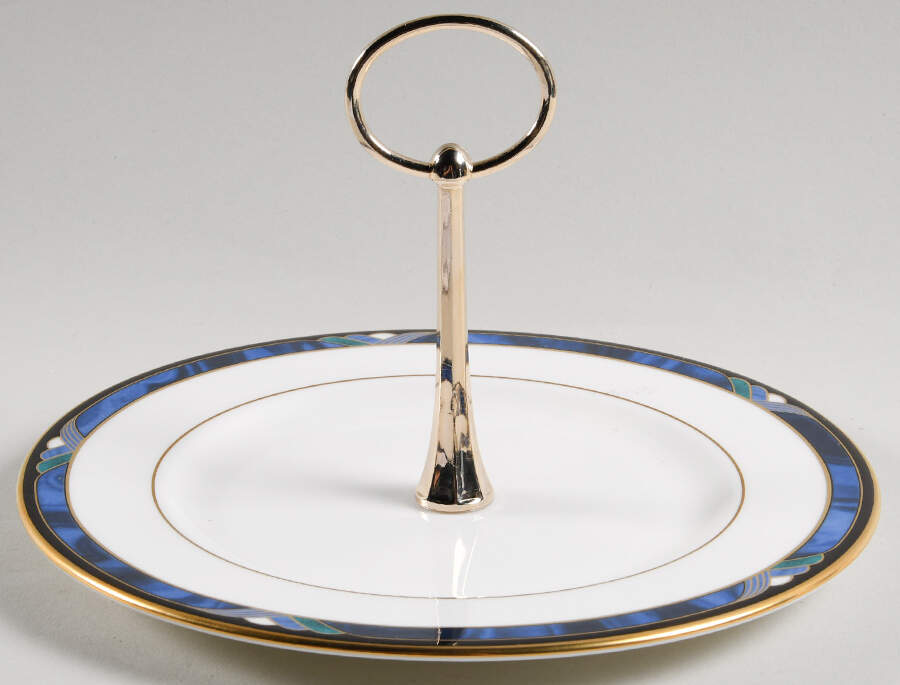 Royal Kelly Round Serving Plate with Handle (SP) by Lenox-1