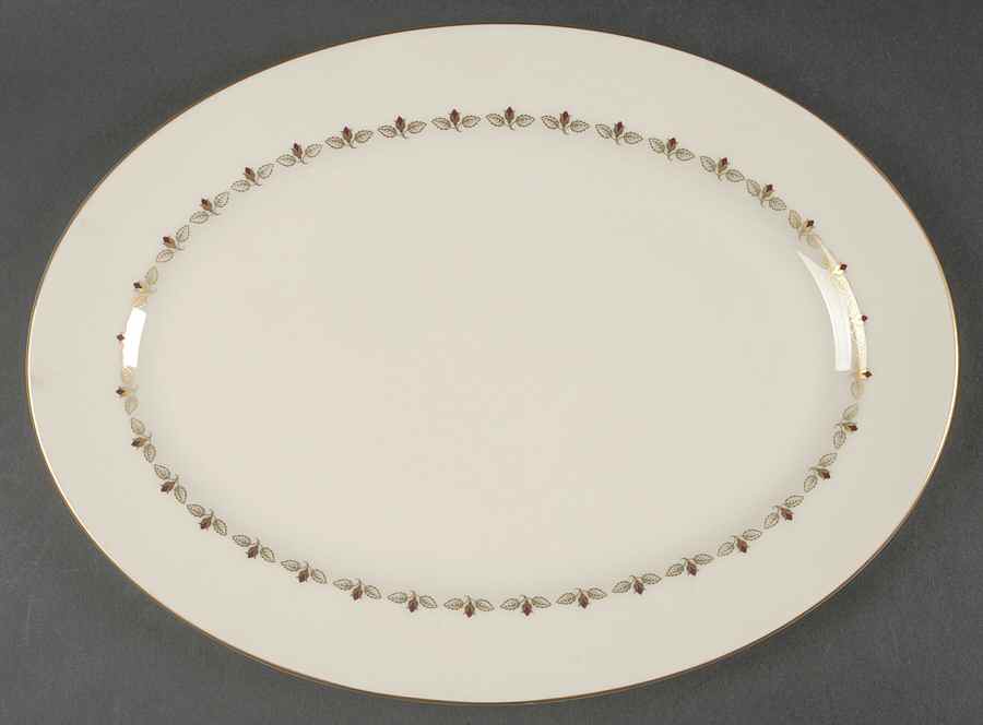 Romance 13" Oval Serving Platter by Lenox-1