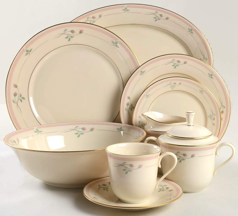 Rose Manor Pink 45 Piece Starter Set by Lenox-1