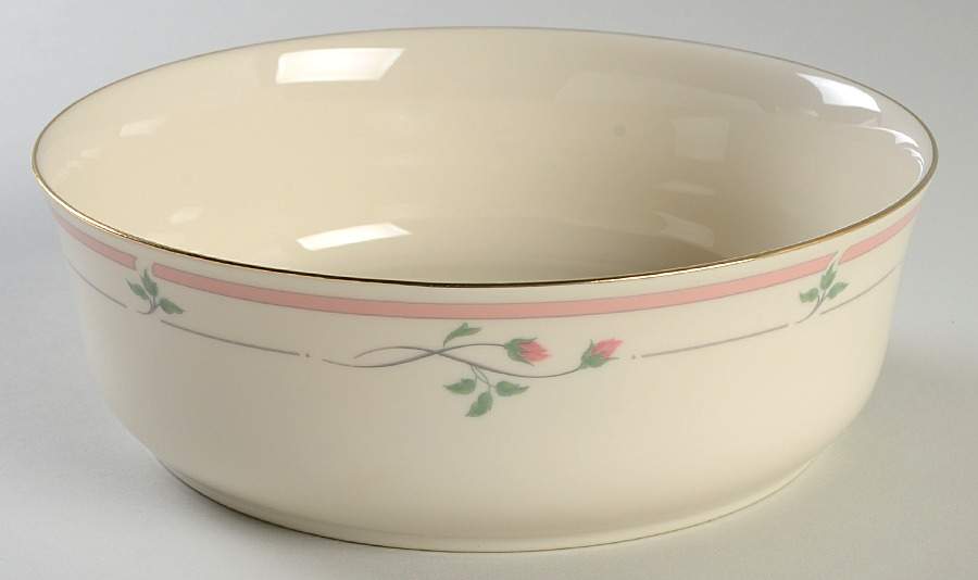 Rose Manor Pink 8" Round Vegetable Bowl by Lenox-1