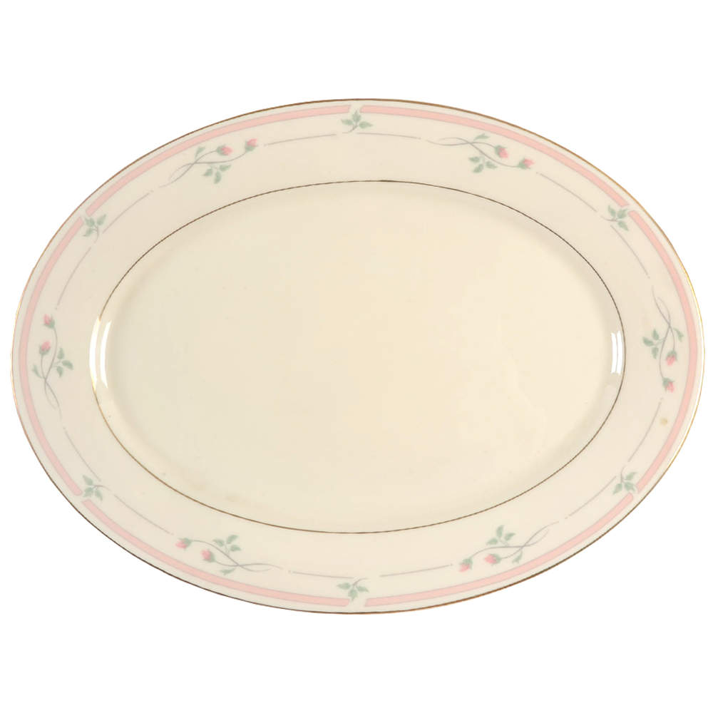 Rose Manor Pink 13" Oval Serving Platter by Lenox-1