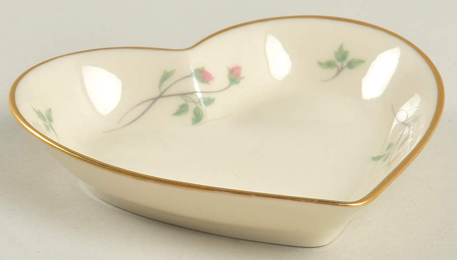 Rose Manor Pink Heart Shaped Dish by Lenox-1