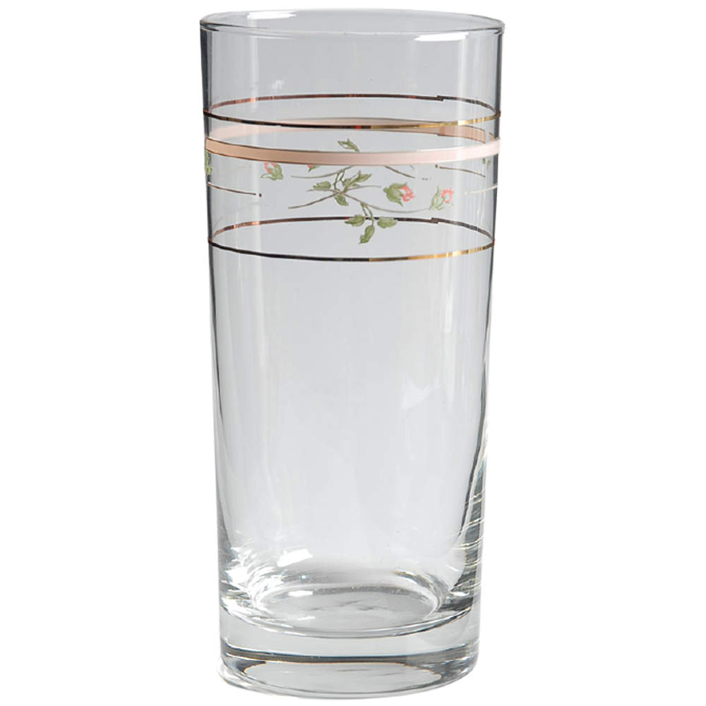 Rose Manor Pink 16 Oz Glassware Tumbler by Lenox-1