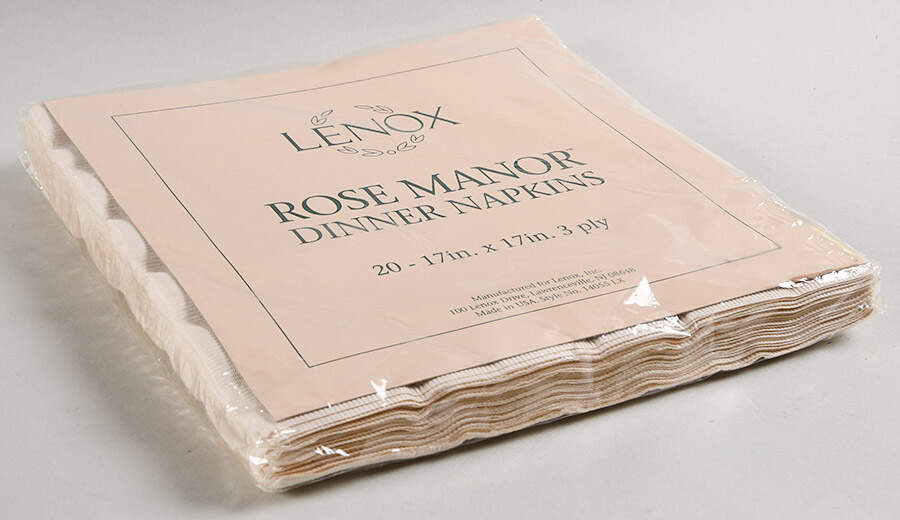 Rose Manor Pink Package of Paper Dinner Napkins by Lenox-1