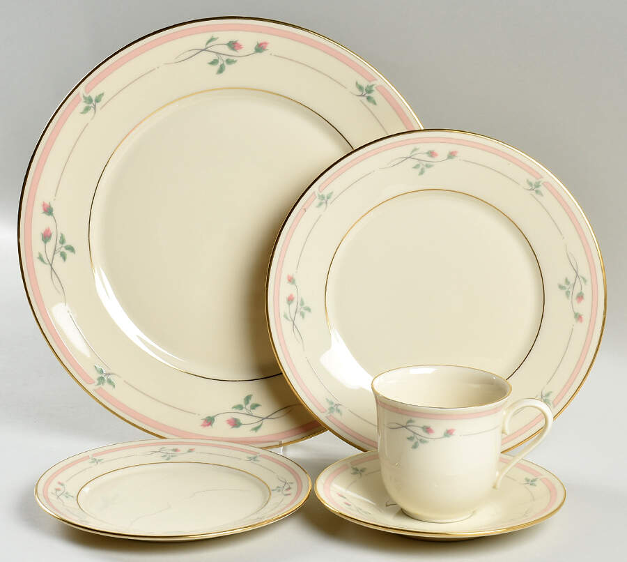 Rose Manor Pink 40 Piece Estate Set by Lenox-1