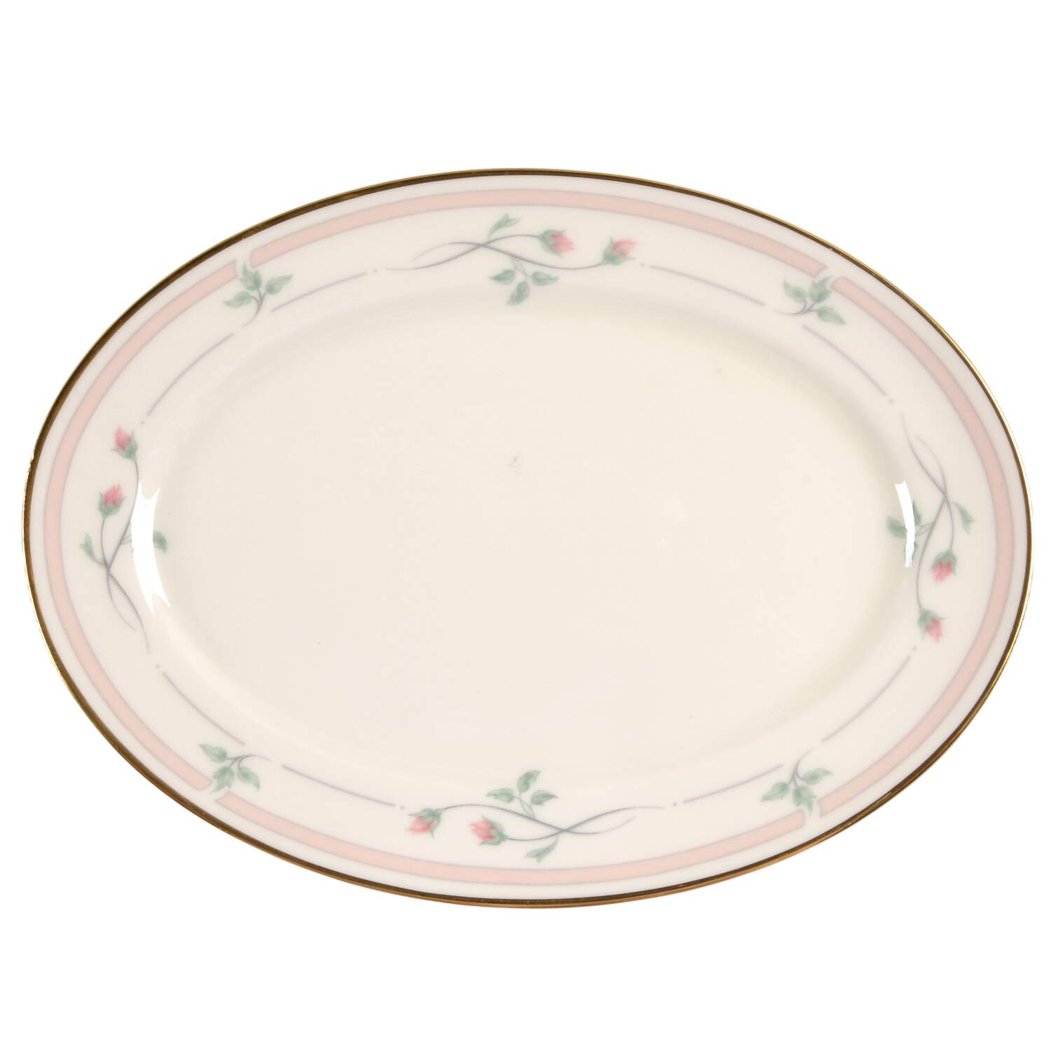 Rose Manor Pink Relish/Gravy Underplate by Lenox-1