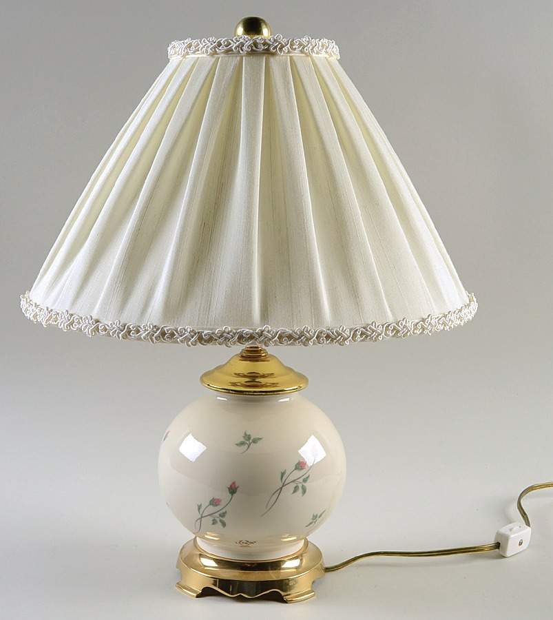 Rose Manor Pink 16" Electric Lamp & Shade by Lenox-1