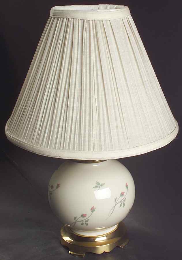 Rose Manor Pink 13" Electric Lamp & Shade by Lenox-1