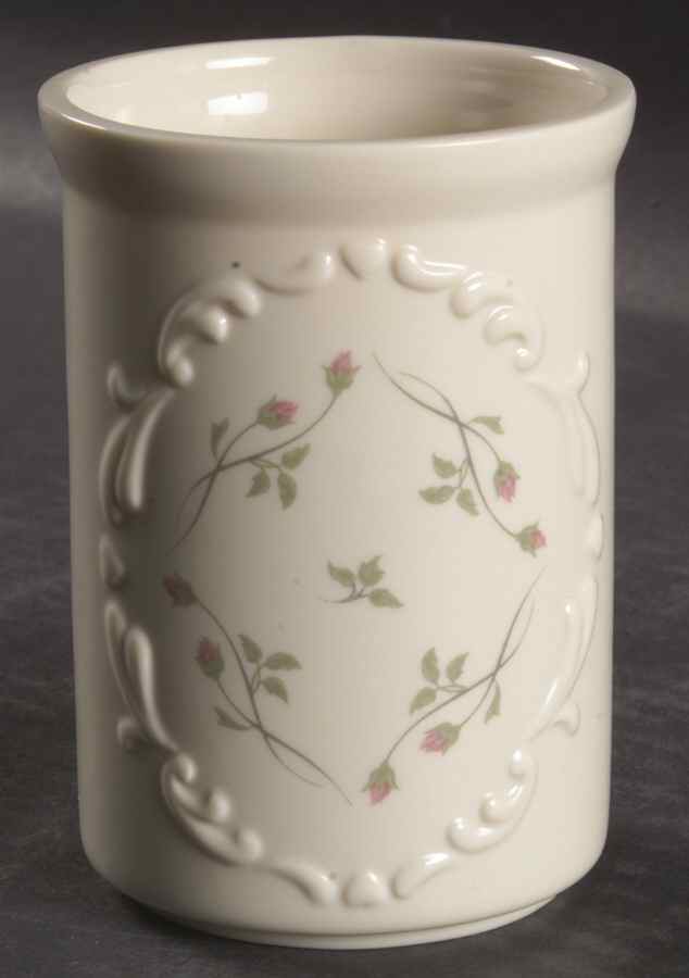 Rose Manor Pink China Bathroom Tumbler by Lenox-1