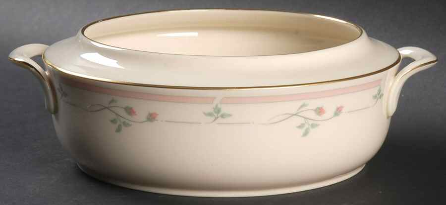 Rose Manor Pink Small Round Vegetable No Lid by Lenox-1